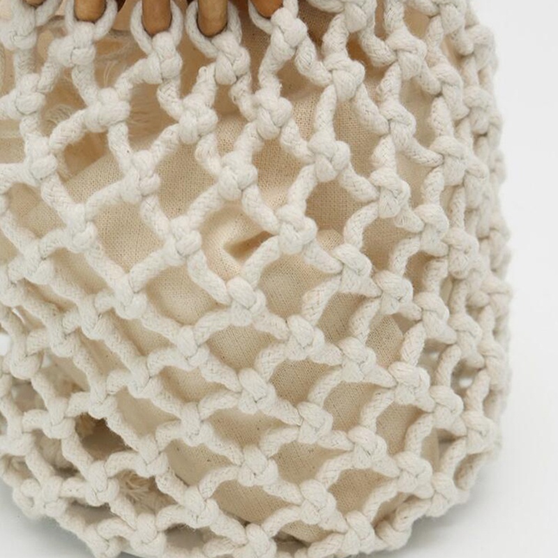 Túi Xách Đan Lát Hình Tròn Phong Cách Retro Cho Nữ