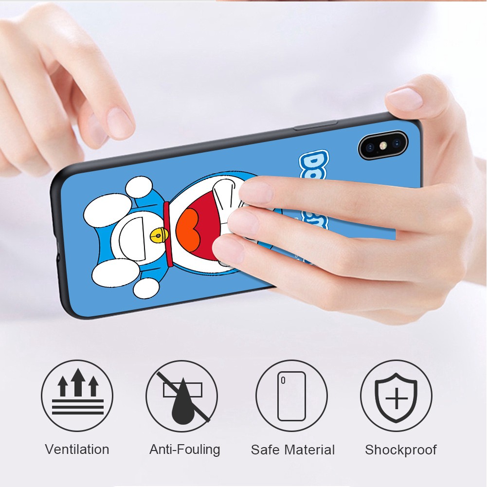 For OPPO A31 2020 A92 A9 2020 A5 2020 A91 A52 A71 A71K A73 A75s A83 A75 Soft Case Silicone Casing TPU Cute Cartoon Doraemon Cat Phone Full Cover simple Macaron matte