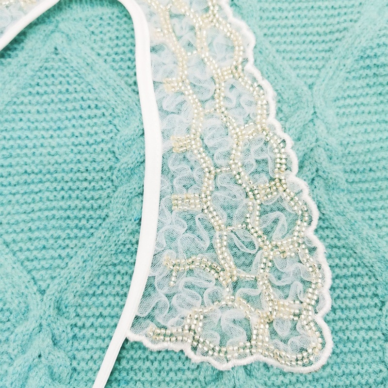 Khăn Choàng Cổ Giả Ren Đính Hạt Nhỏ Lấp Lánh Có Thể Tháo Rời Cho Búp Bê Nữ