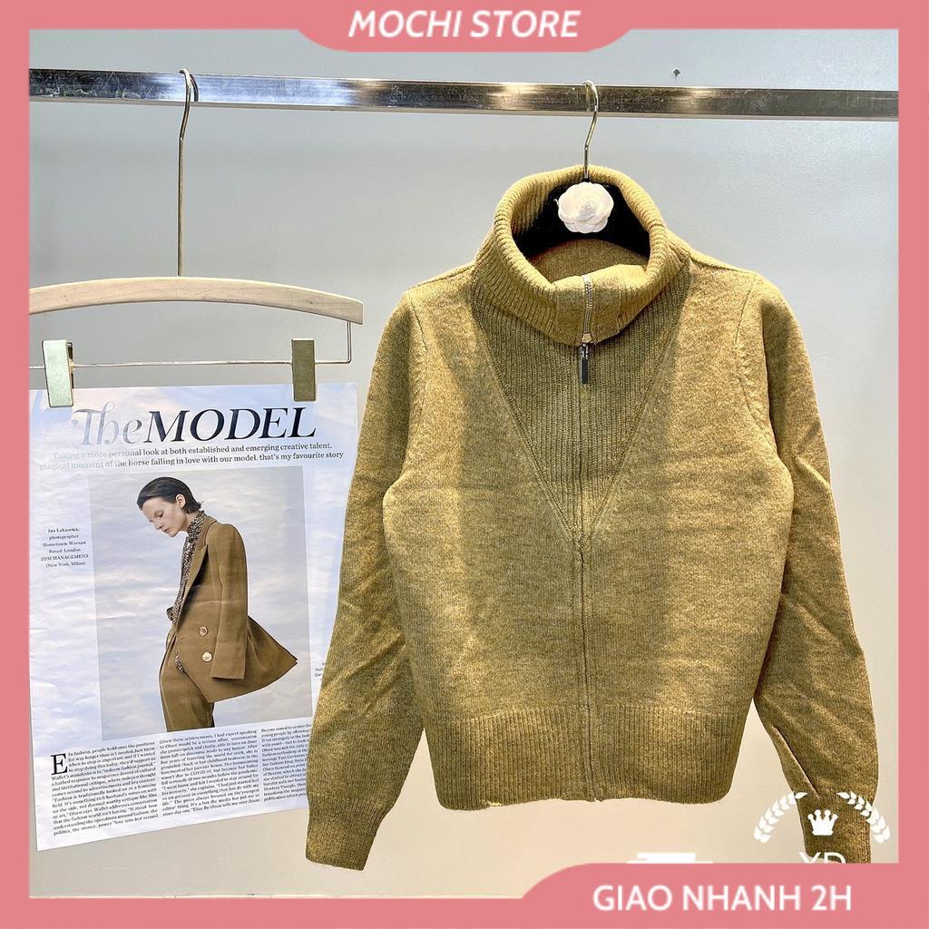 Áo Khoác Len, Áo Len Cổ Cao Khóa Kéo Chất Len Long Cừu Mặc Được 3 Kiểu Full Màu, Form Chuẩn Hàng Quảng Châu Xin Xò.