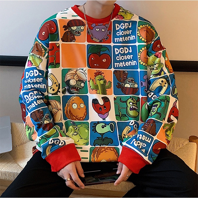 IFNICEFUTURE Áo hoodie Tay Dài Cổ Tròn Dáng Rộng Thời Trang Hàn Quốc Cho Nam