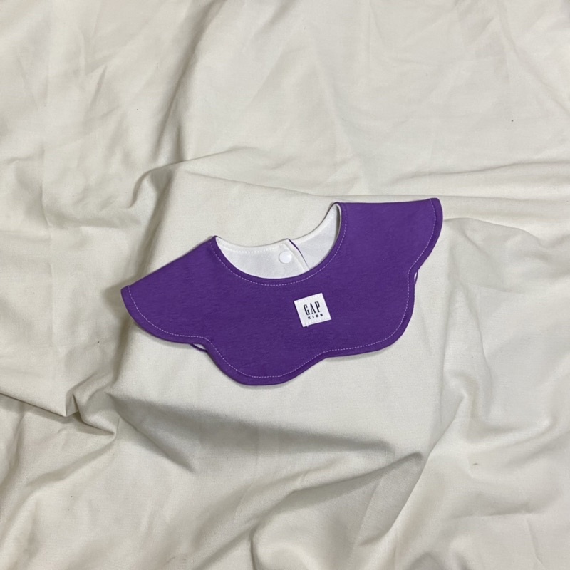 Yếm vải tròn cổ hoa Hàn Quốc chất cotton organic cho em bé từ 0-36m