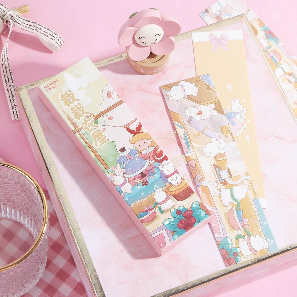 Augustina Spring Giấy Ghi Chú Đánh Dấu Trang Sách Phong Cách Retro Lãng Mạn Cho Học Sinh