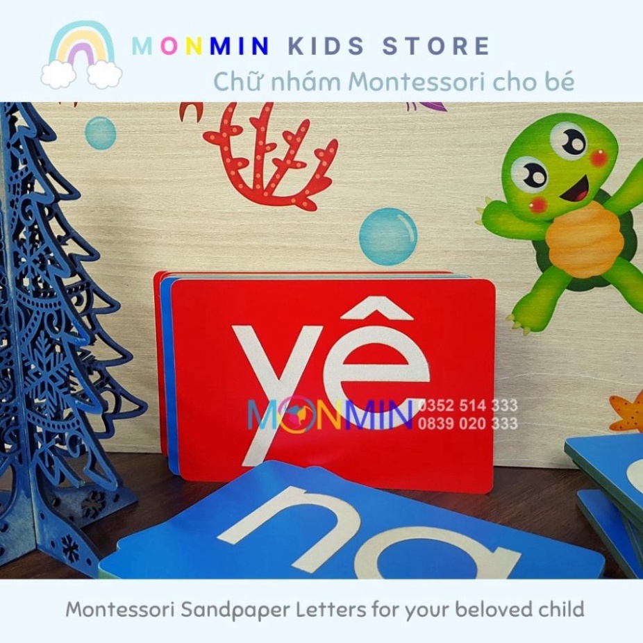 Bộ chữ nhám tiếng Việt MONMIN cho bé