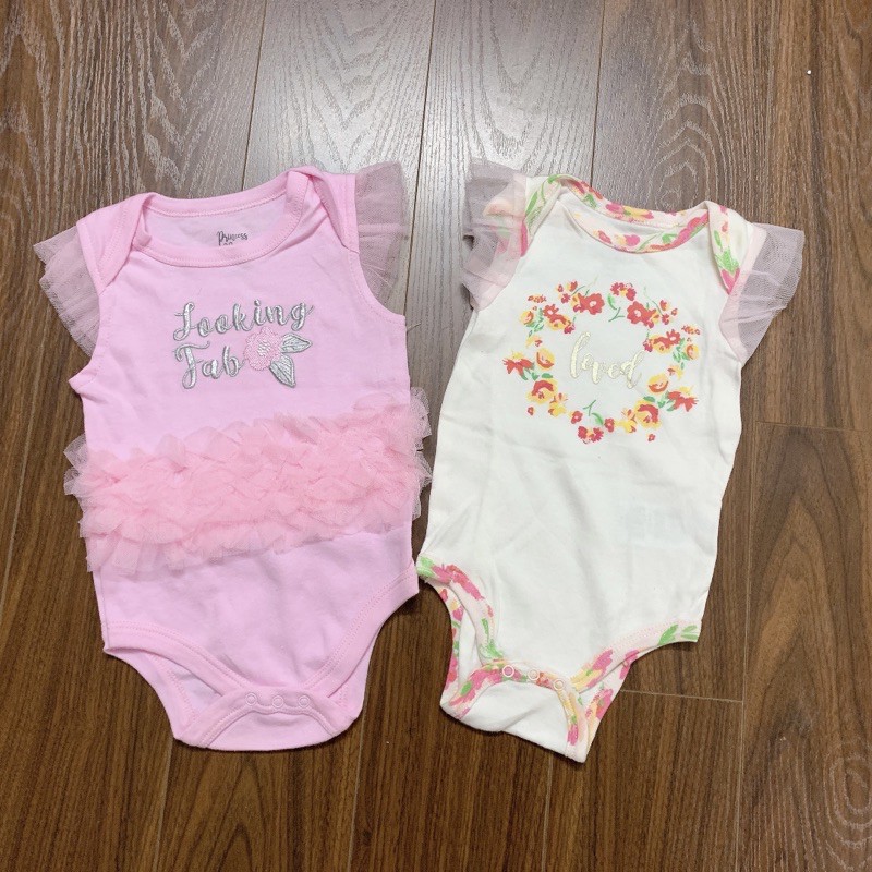 Body bé gái xuất dư các hãng size 0-9m (1 cái)