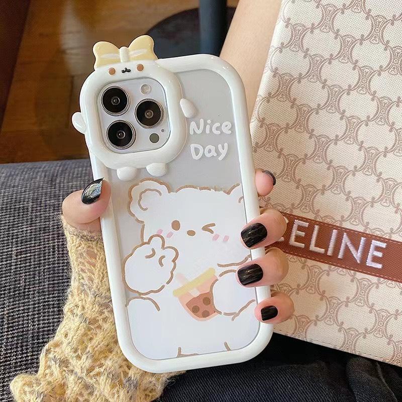 Ốp lưng iphone Nơ Camera Gấu Siêu Dễ Thương 7/8/7plus/8plus/x/xsmax/Xr/11/11pro/11promax/12/12promax/13/14/pro/promax
