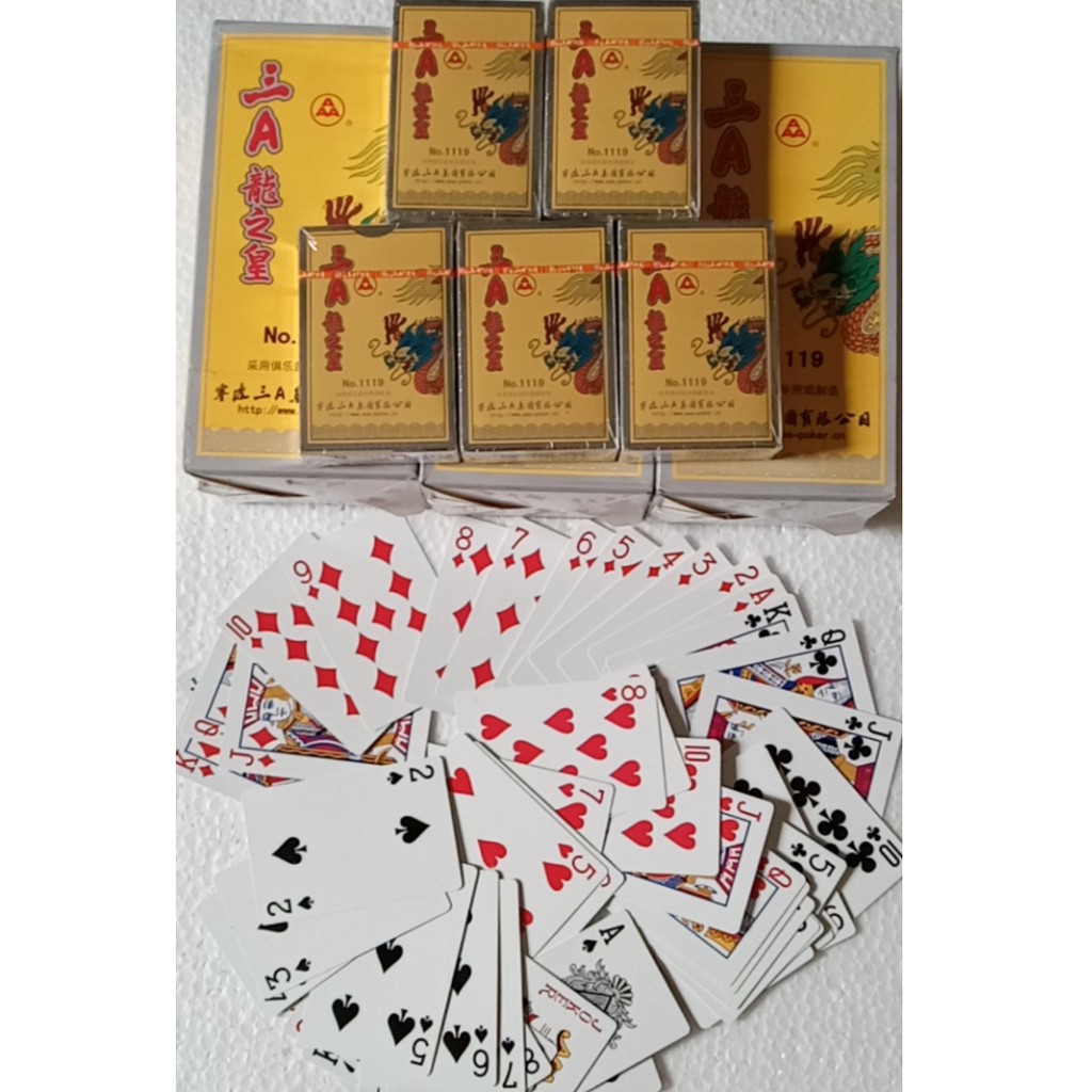 COMBO 10 BỘ BÀI TÂY BÀI XANH, CỨNG, BÓNG
