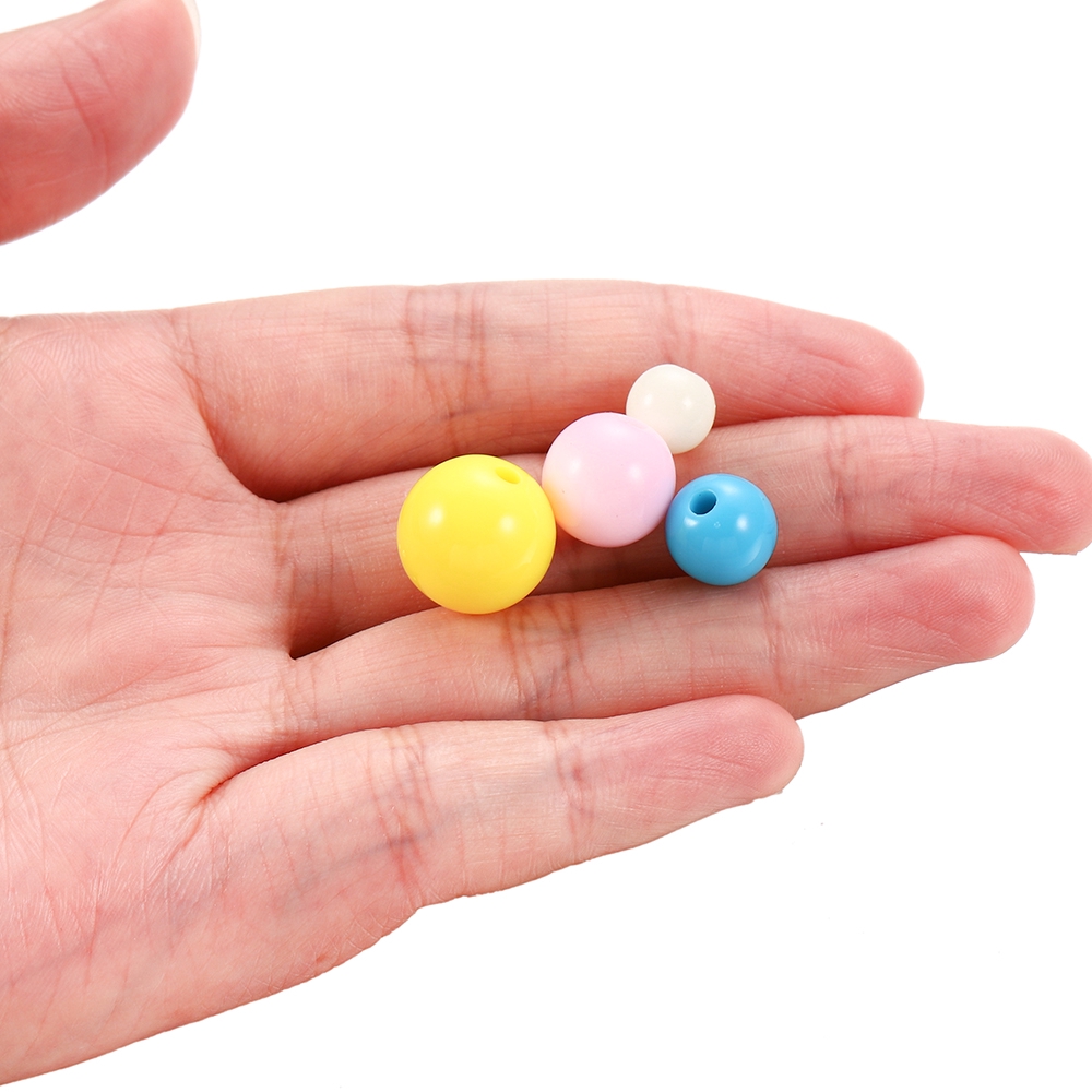 Set 200 hạt xỏ lỗ 6-20mm St.kunkka nhiều màu làm trang sức thủ công