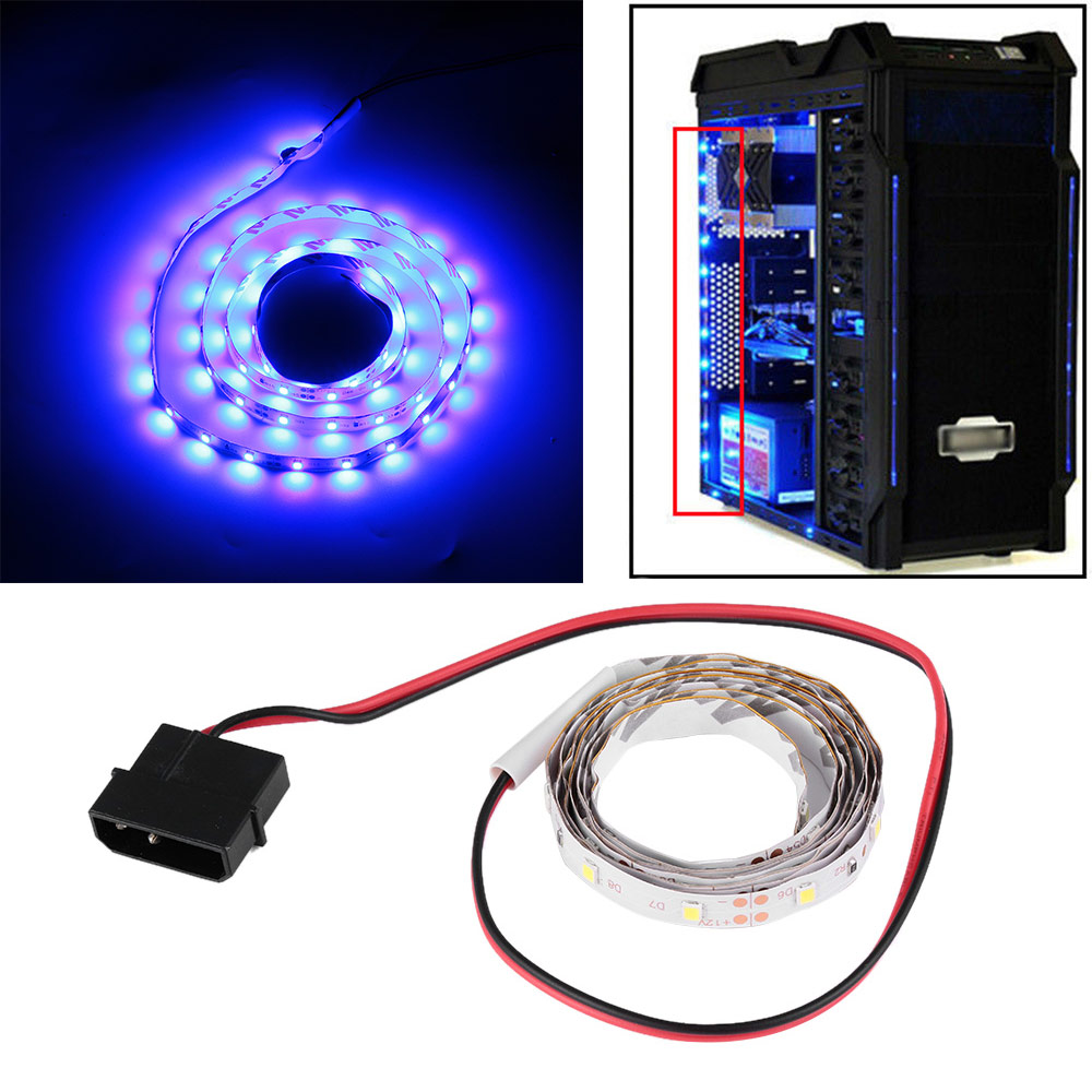 Dây đèn LED 100/30/50cm gắn 18/60/30 bóng DC 12V 2835 SMD đầy màu sắc