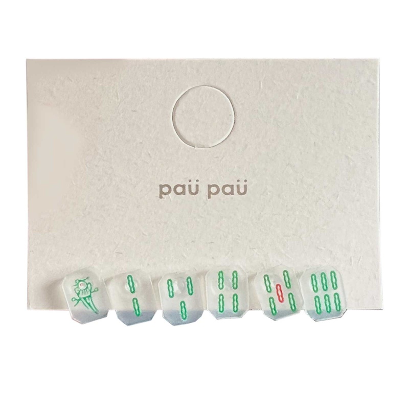 Bộ 6 Bông Tai Hình Nhân Vật Trung Quốc Bằng Nhựa Resin Phong Cách Gothique