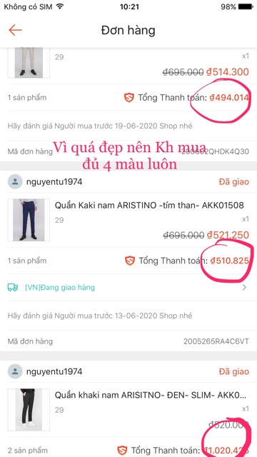 Quần kaki nam ARISTINO -slim- AKK01508 (quy mã)