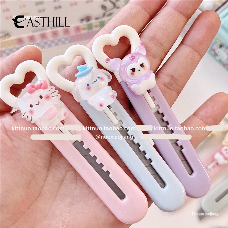 Dao Cắt Giấy Không Hộp Hình Hoạt Hình Sanrio Hellokitty My Melody Cinnamoroll Dễ Thương