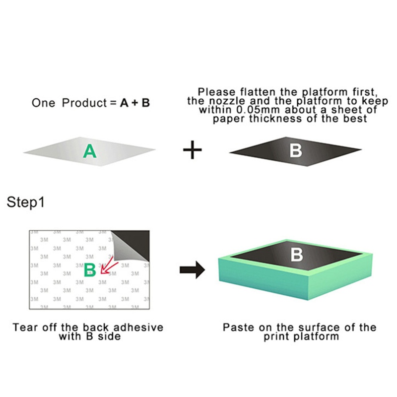 Ga Trải Giường Bề Mặt Siêu Mỏng Có Thể Tháo Rời Cho Ender-3 / Ender-3 Pro / Ender-5