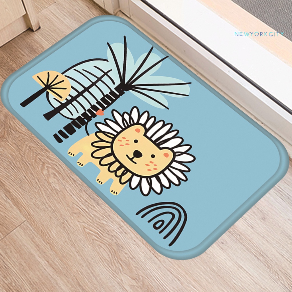 Thảm Lót Sàn Không Phai Màu Bằng Vải Flannel Mềm Mại Có Thể Giặt Sạch