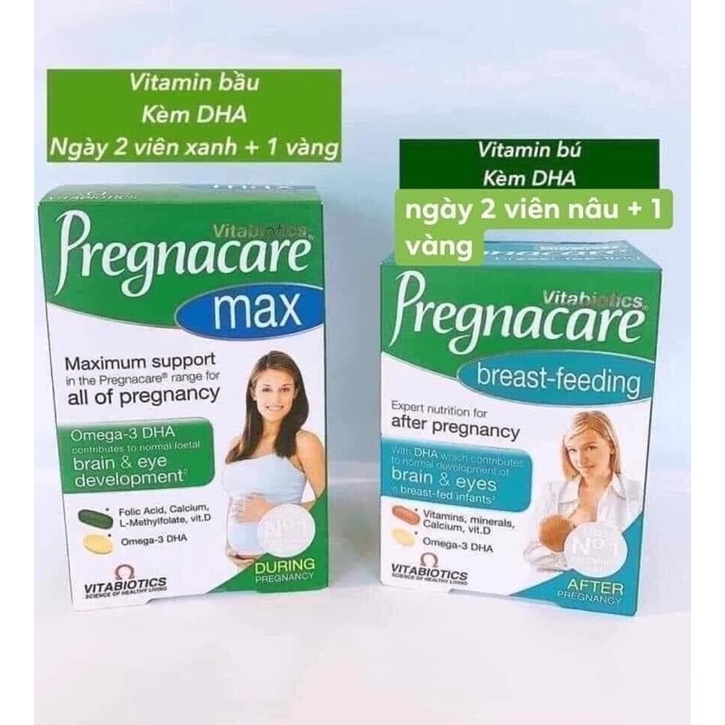 Pregnacare bú . Pregnacare bầu . Viên uống lợi sữa