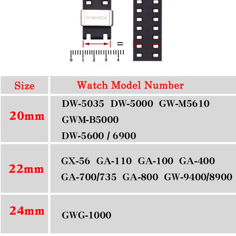 YIFILM Vòng Khóa Đồng Hồ Casio GSHOCK GA110/400/700 GW9300 GG1000 DW5600/6900