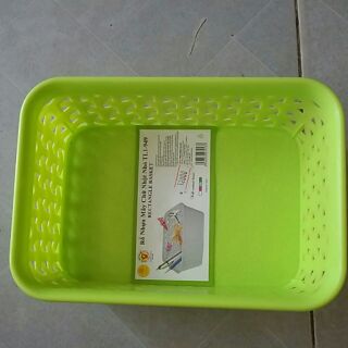 Rỗ nhựa mây chữ nhật