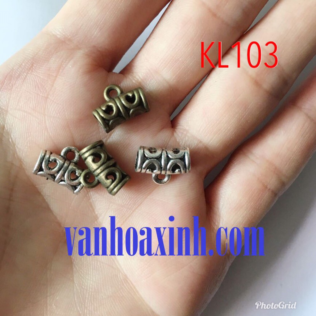 1-2 CHARM CÓ LỖ XỎ NGANG TRANG TRÍ VÒNG TAY