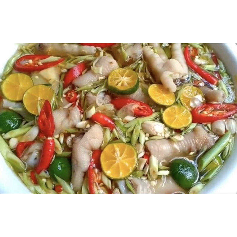 Chân ngâm  gà xã tắc ăn là ghiền