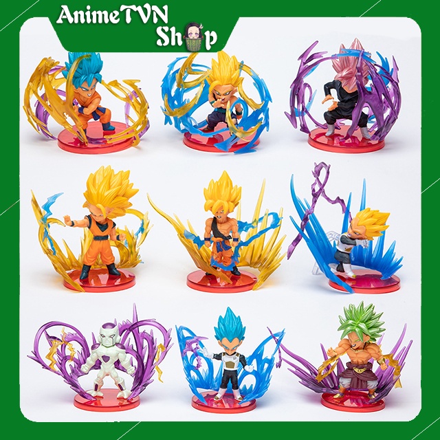 (Có lẻ) Mô hình nhựa mẫu nhỏ Anime Manga Dragon Ball - 7 viên ngọc rồng - Chibi dễ thương 6~7cm (Loại 2 - Thường)