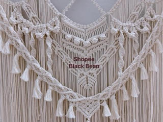 BIG SIZE Mành macrame triple