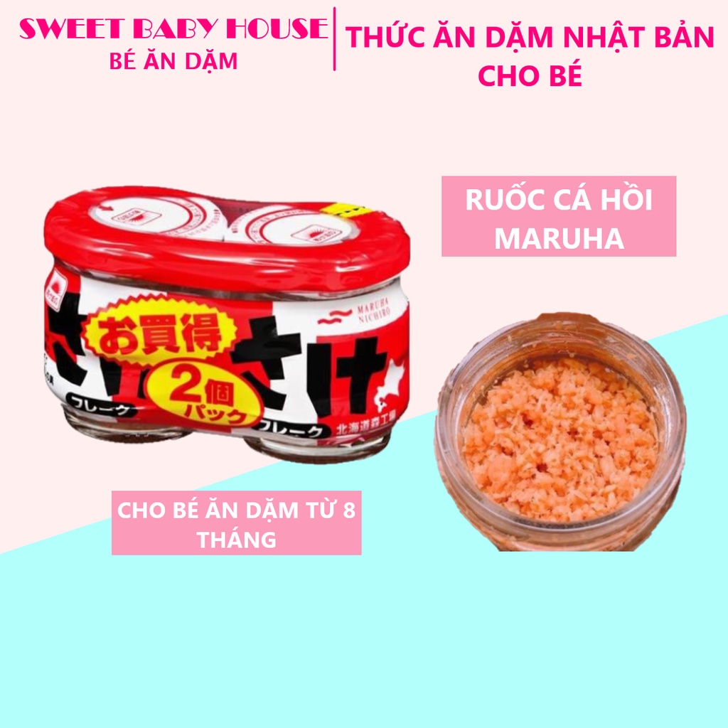 Ruốc cá hồi Maruha Nhật Bản cho bé ăn dặm từ 1 tuổi. Date 9/2024 - Sweet Baby House