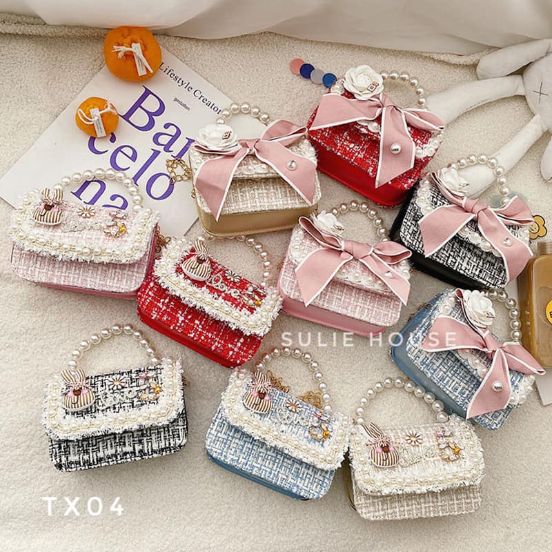 Túi xách dạ tweed cao cấp - TX04