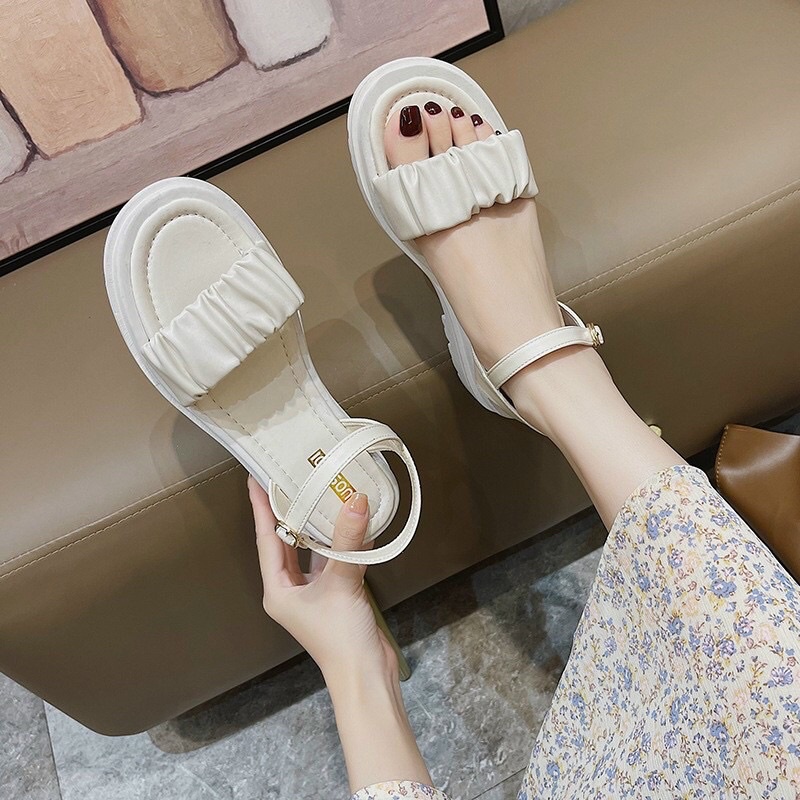Sandal nữ quai nhún hàng đẹp loại 1 , dép quai hậu đi học đi làm