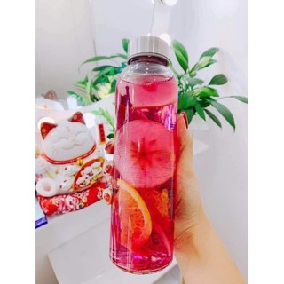 BÌNH NƯỚC THUỶ TINH 500ML CÓ QUAI XÁCH