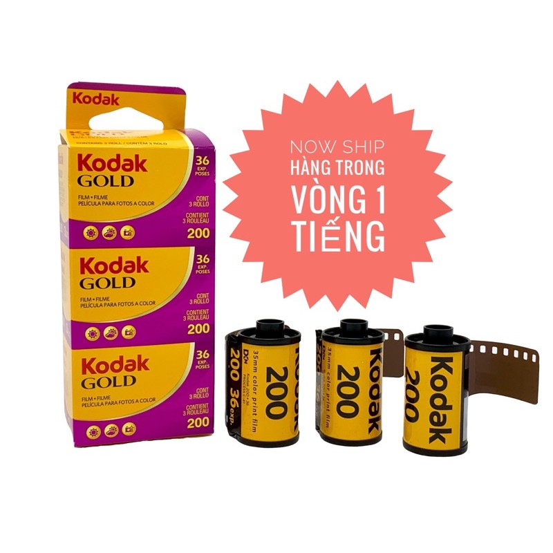 Film Kodak Gold 200 36 tấm date 2023 film 135 film 35mm