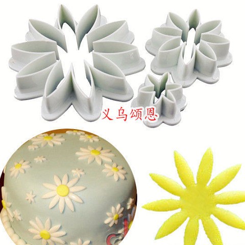 Bộ cutter tạo hình 3d ( fondant) hoa 8 cánh