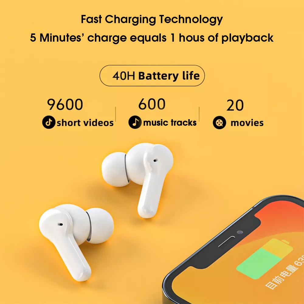 Tai Nghe Nhét Trong Không Dây QCY T13 Bluetooth V5.1 TWS 4 Micro Chất Lượng Cao