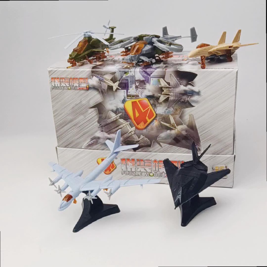 LUOL Máy Bay Chiến Đấu 4D Tự Lắp Ráp