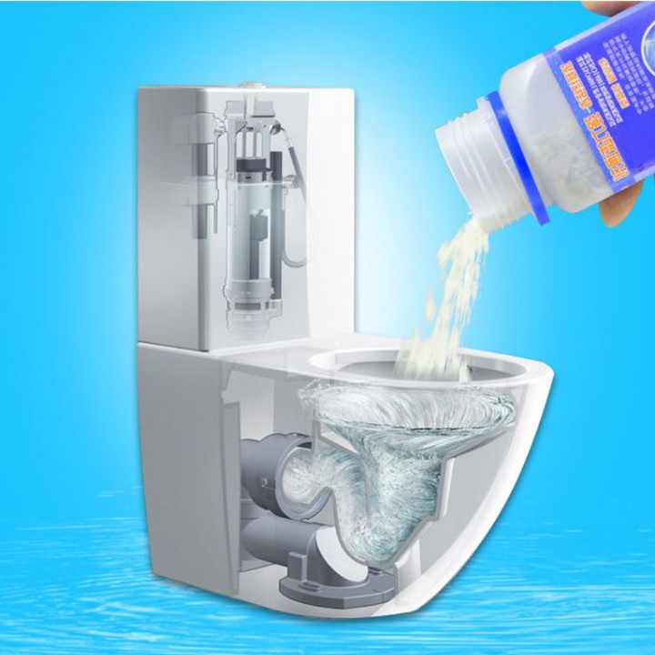 Bột Thông Bồn Cầu Thông Cống Tránh Tắc Nghẽn Vệ Sinh Đường Ống Nước