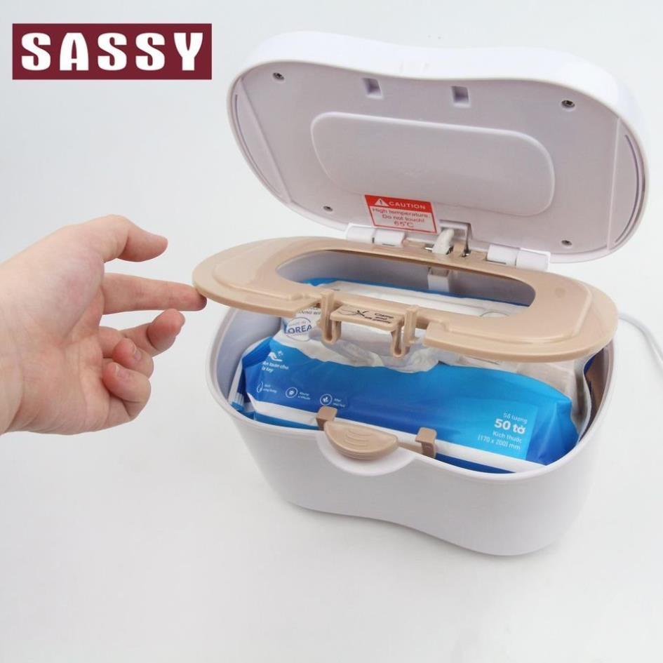 FREE SHIP !!! Máy giữ ấm khăn ướt điều chỉnh nhiệt độ Sassy - Hàng chính hãng - Bảo hành 12 tháng