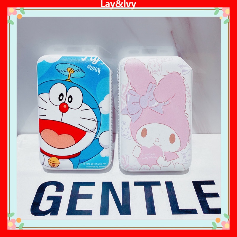 Hoạt Hình Pin Sạc Dự Phòng 10000mah Có Đèn LED Hình Doraemon Dễ Thương