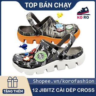 dép cross vảy sơn💖FREESHIP💖dép cross vẩy sơn xám và nâu KOROHNS24HS2