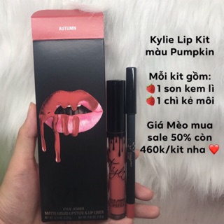 Set son Kylie Lip Kit các màu Ginger, Dazzle, 22, Autumn