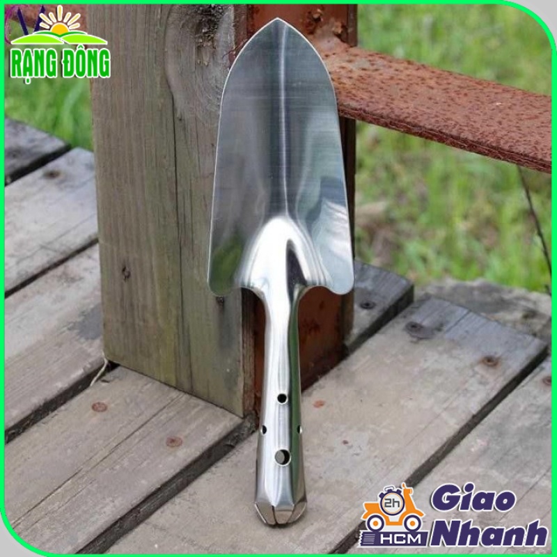 Xẻng Làm Vườn Inox Thép Không Rỉ, Độ Bền Cao - Hạt giống Rạng Đông