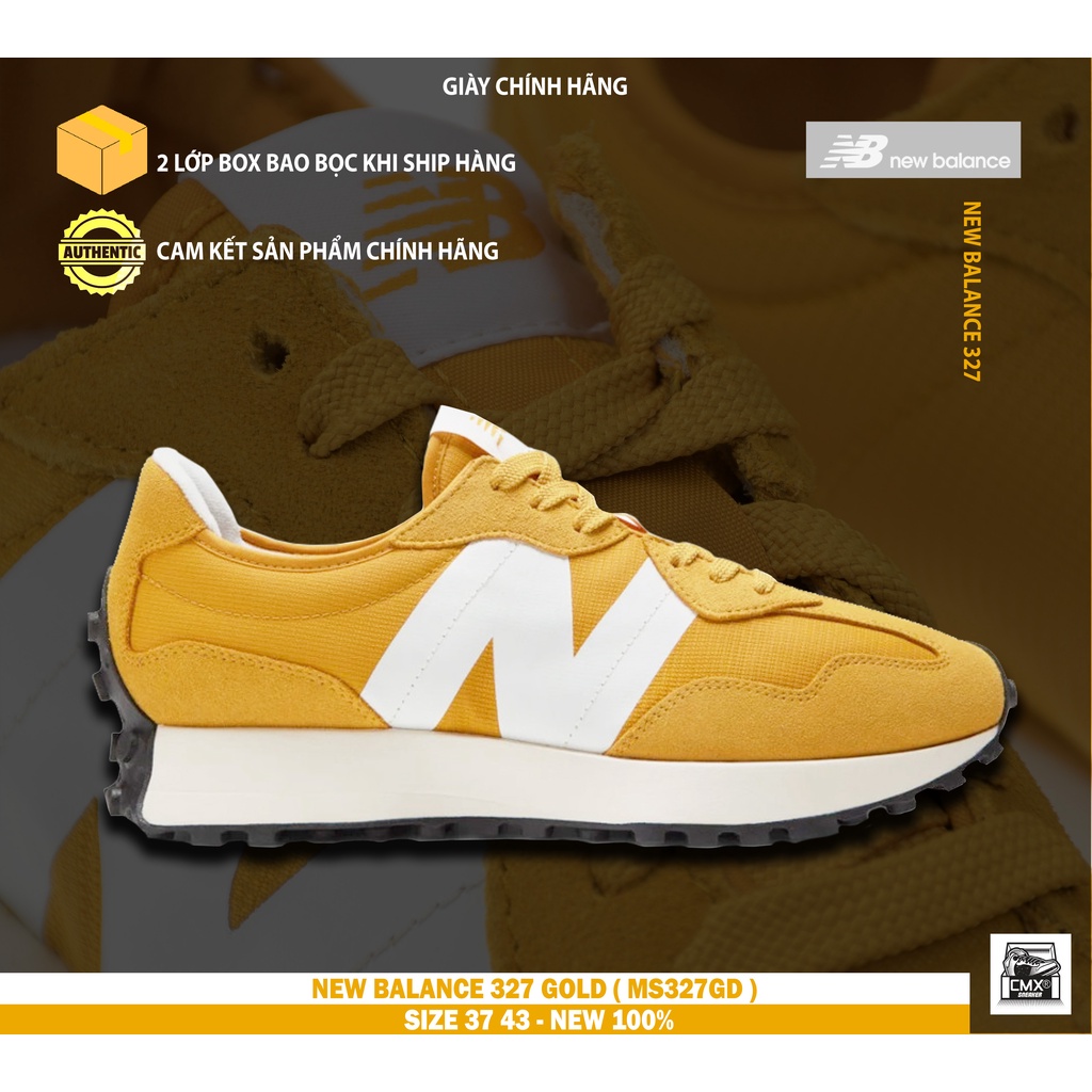Giày New Balance 327 GOLD/WHITE ( MS327GD ) - HÀNG CHÍNH HÃNG 100%