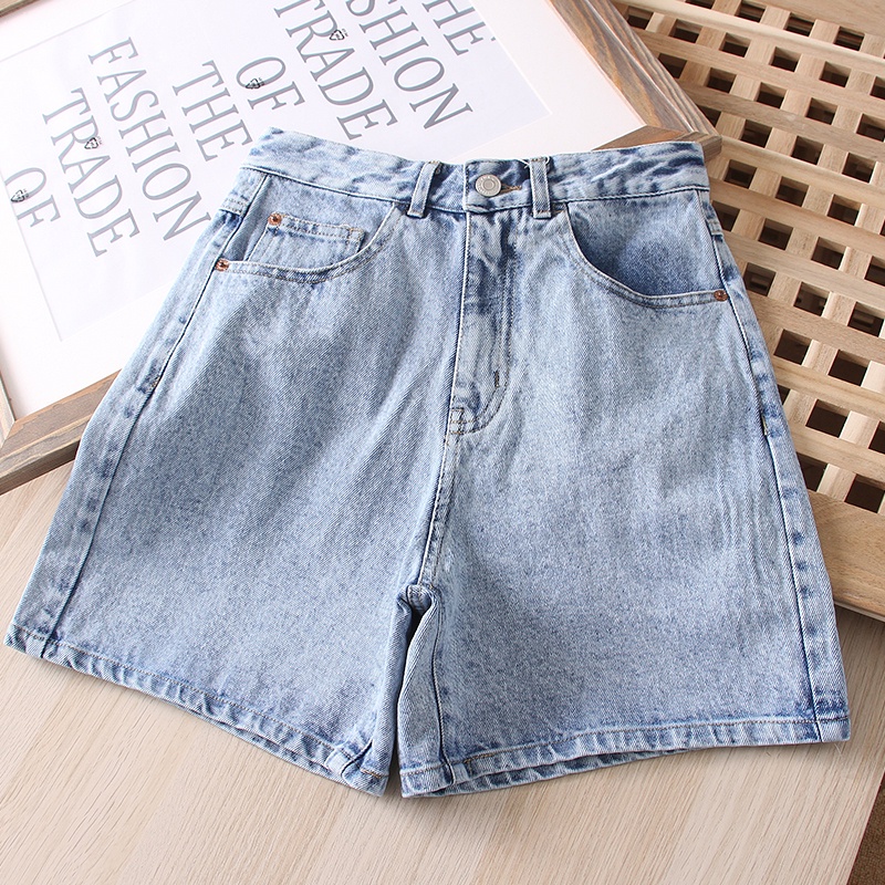 Quần Short Bò Nữ Sogeum Quần Sooc Jean Cạp Cao Một Khuy 3 Màu Hot Trend - QS33 | BigBuy360 - bigbuy360.vn