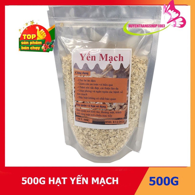 500g hạt yến mạch Úc cán mỏng vỡ (có chứng nhận VSATTP)