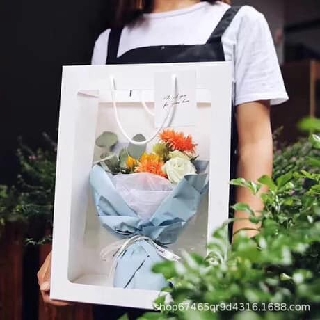 Túi kính đựng hoa tươi hoa sáp ( khách mua sl nhiều ib shop)