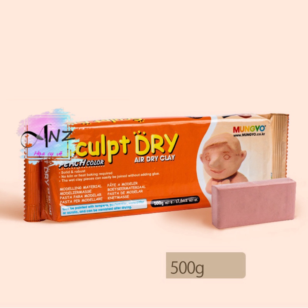 Đất sét tự Khô Mungyo 500gam, Mungyo Air Dry Clay 500gam