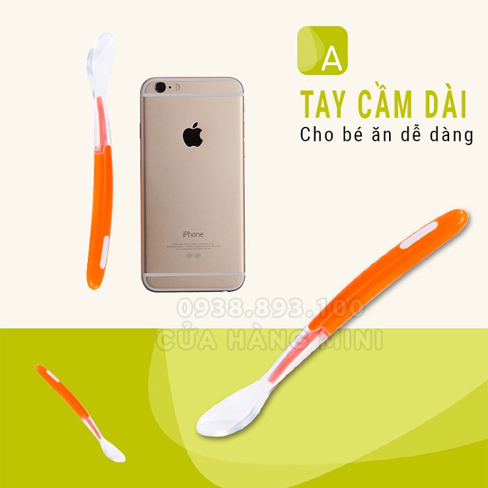 Muỗng Ăn Dặm Silicone Xierbao Cho Bé