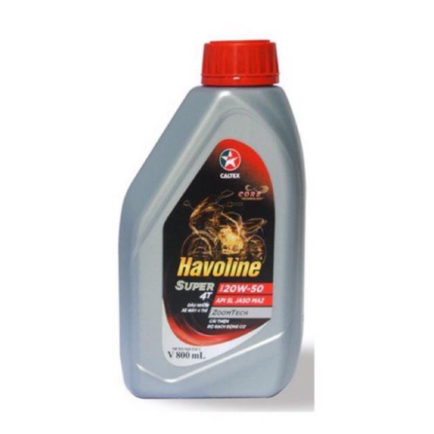 Nhớt xe máy số Caltex Havoline Super 20W50 4T 800ml