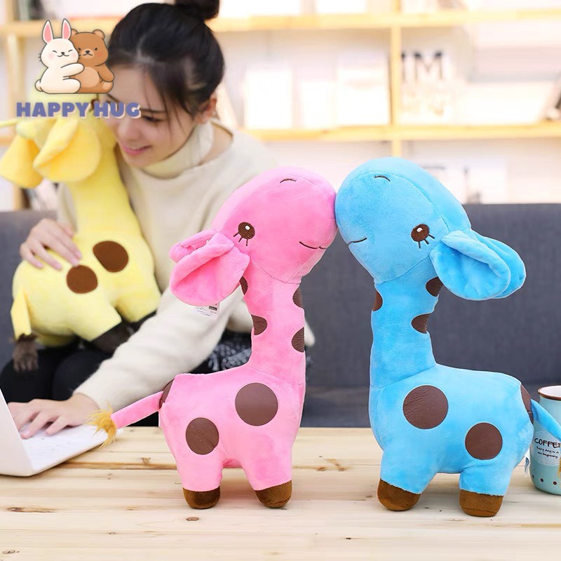 Thú bông hươu cao cổ size 25/40 cm, đồ chơi gấu nhồi bông cho đáng yêu cho bé - Happy Hug