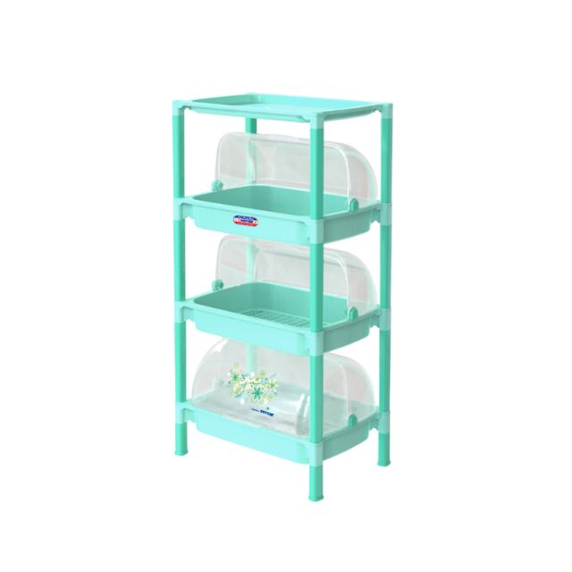 Kệ chén 2 nắp 3 tầng, 3 nắp 4 tầng