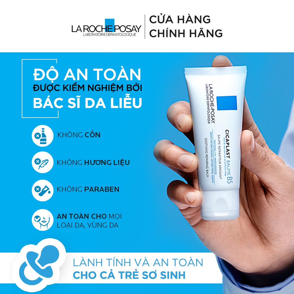 Kem dưỡng phục hồi da phù hợp cho trẻ em La Roche-Posay Cicaplast Baume B5
