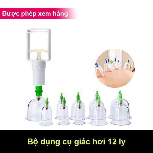 Bộ giác hơi 12 món không dùng lửa gia đình chuẩn hàng THAILAND 100 % ( hàng cao cấp )